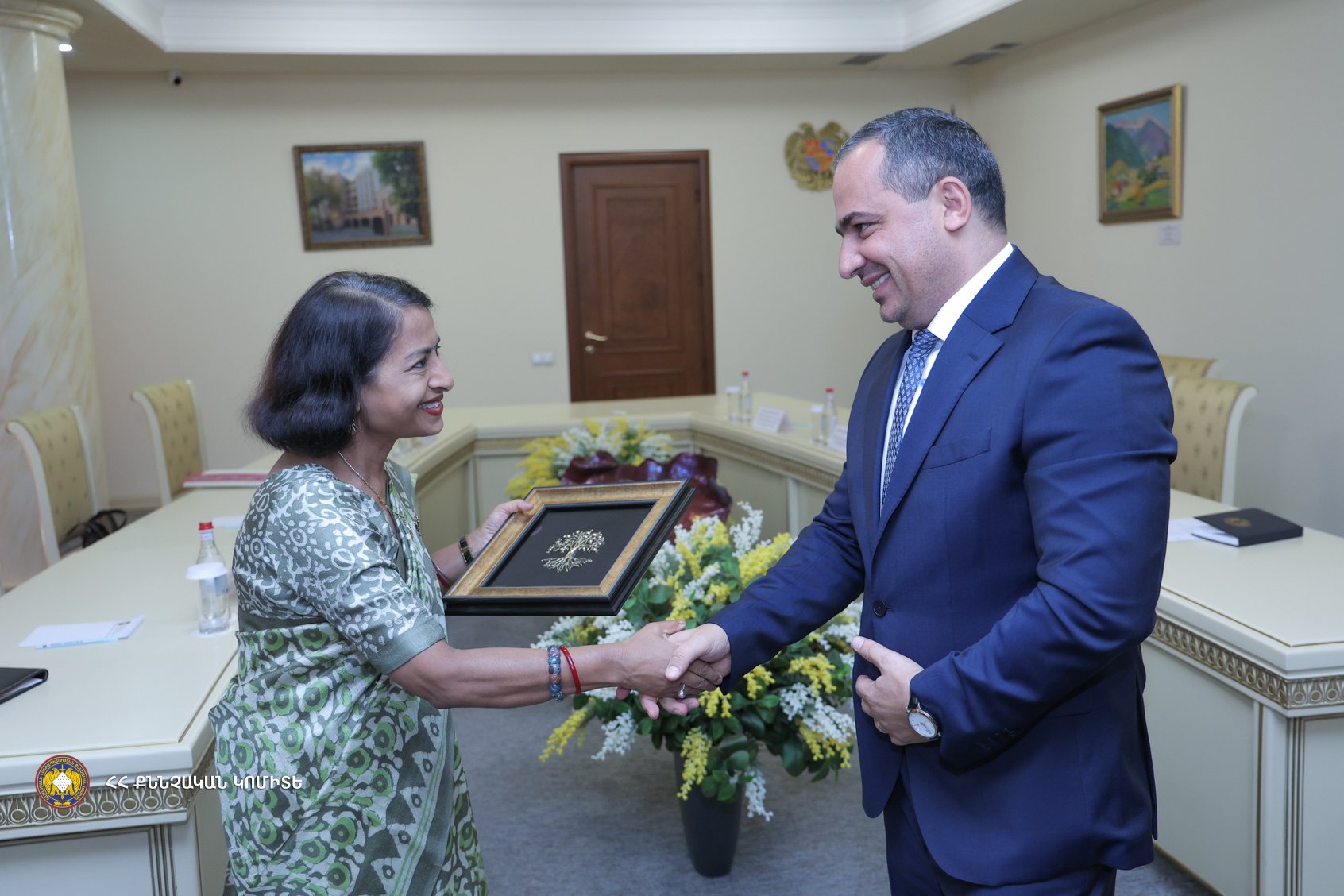 Председатель Следственного комитета Артур Погосян принял посла Индии в Армении